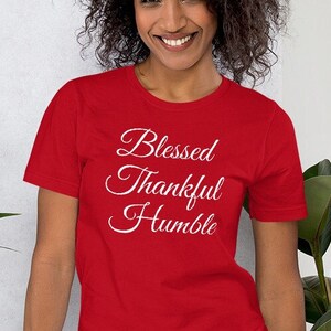 Blessed Thankful Humble Shirt, Merry And Blessed Shirt, Merry And Bright Shirt, Blessed Thankful Shirt, Blessed Shirts For Women, Grateful