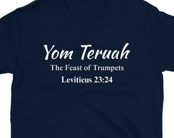 Yom Teruah Shirt, Fest der Trompeten, hebräische israelitische Kleidung, Festtage Shirt, Yah Shirt, YHWH Shirt,