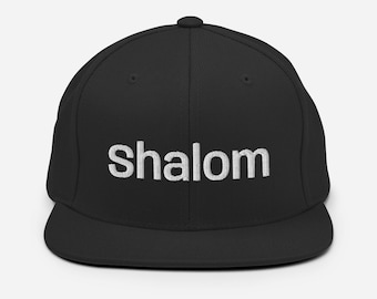 Chapeau Shalom, chapeau Snapback Shalom, chapeau hébreu, chapeau YHWH, chapeau Yahvé, chapeau Yahuah, chapeau Yah, chapeau Yahusha, chapeau israélite hébreu, chapeau juif, paix