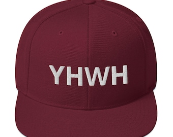 Gorra YHWH Snap Back, Gorra YHWH, Gorra Yah, Gorra Yahuah, Gorra Yahweh, Gorra Hebrea Israelita, Gorra YHWH, Gorra Nombre de Dios, Gorra Bíblica, Gorra Hebrea