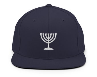 Chapeau Menorah, chapeau Menorah à bouton-pression, chapeau YHWH, chapeau Yahuah, chapeau Yahweh, chapeau Yah, chapeau israélite hébreu, chapeau Yahawah, chapeau Yahusha, chapeau Yeshua,