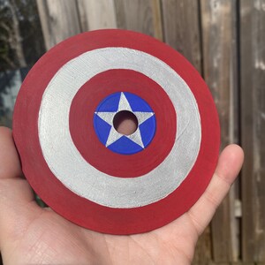 CAPITÁN AMÉRICA SHEILD Cd pintado a mano | Etsy
