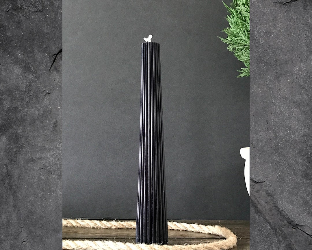 Taper Candles Pillar Candles Black Candle Natural Beeswax Candles