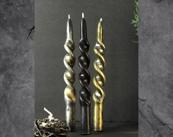 Natural Beeswax Candles Taper Spiral Candles