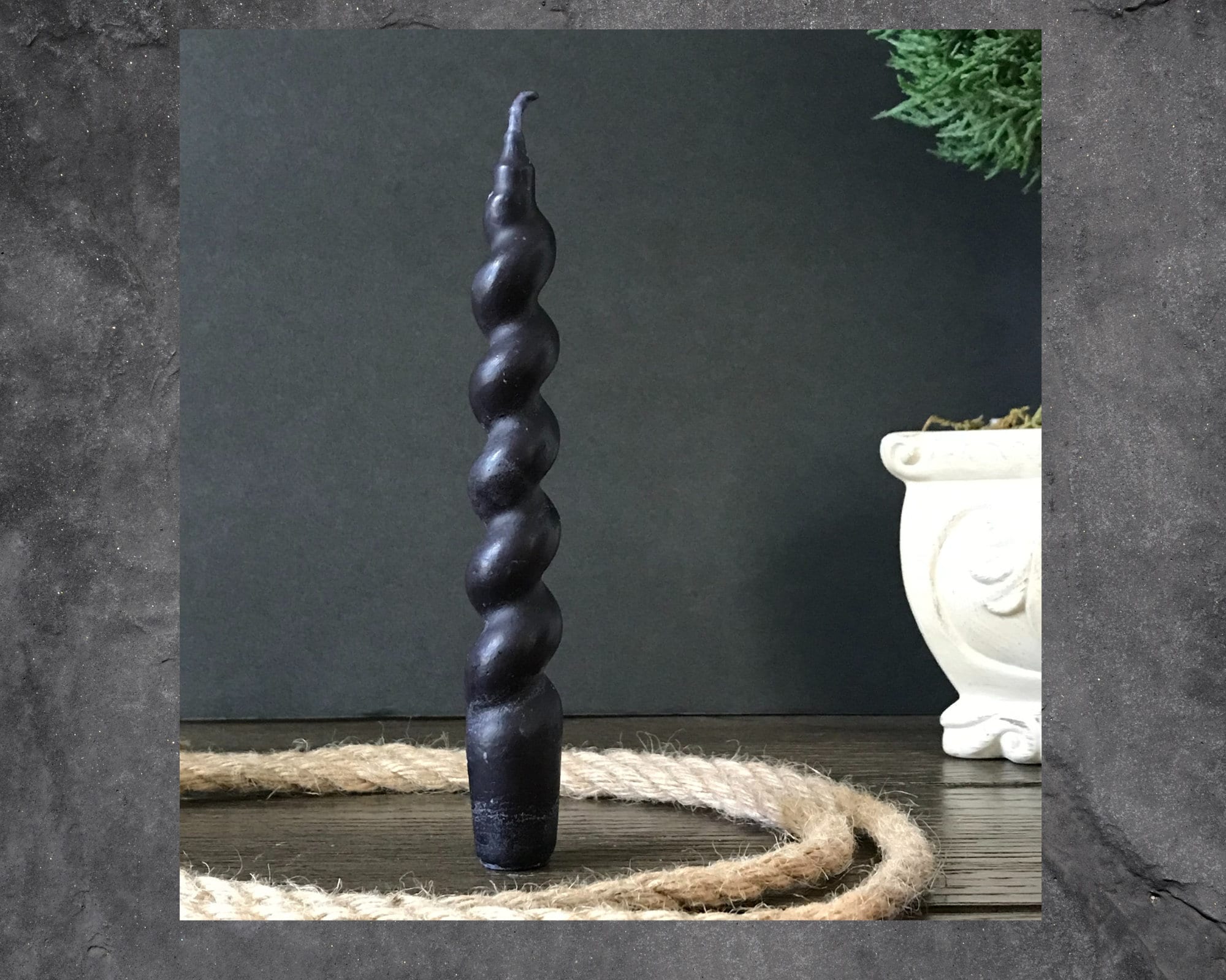 Beeswax Spiral Taper Candles - Natural or Black – Wild Harvest Candle  Company LLC