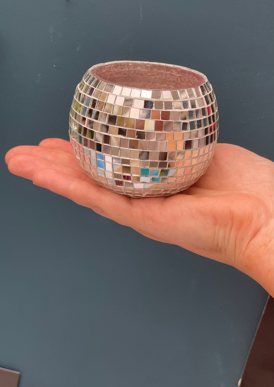 Disco ball planter or candle holder NEW Etsy