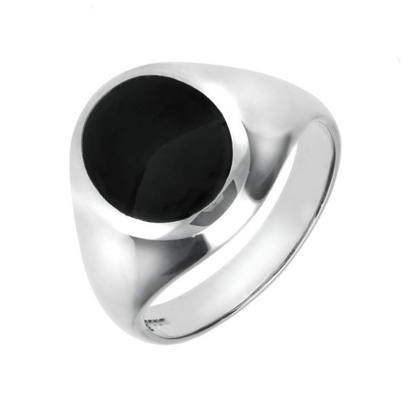 Jet signet ring sale