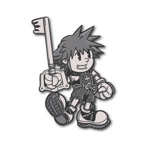Kingdom Hearts Retro Sora in 1930's Style from Timeless River. Cuphead Style.  ai, eps, pdf, jpg, svg.