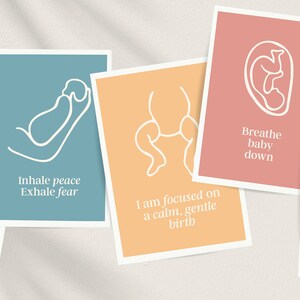 Hypnobirthing Affirmationskarten zur Geburt