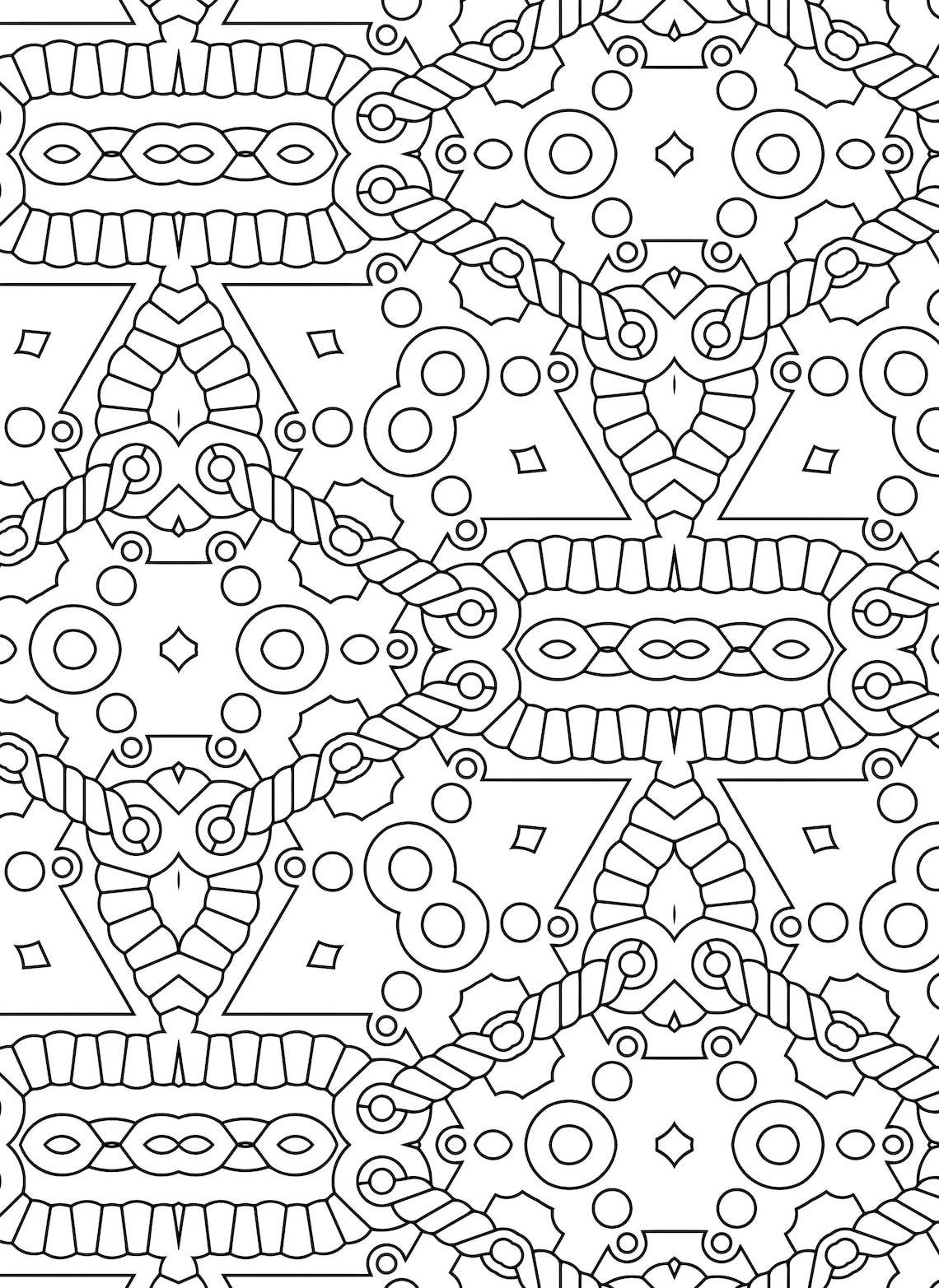 100 Geometric Pattern Coloring Pages - Etsy Canada