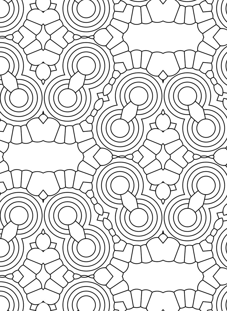 100 Geometric Pattern Coloring Pages - Etsy Canada