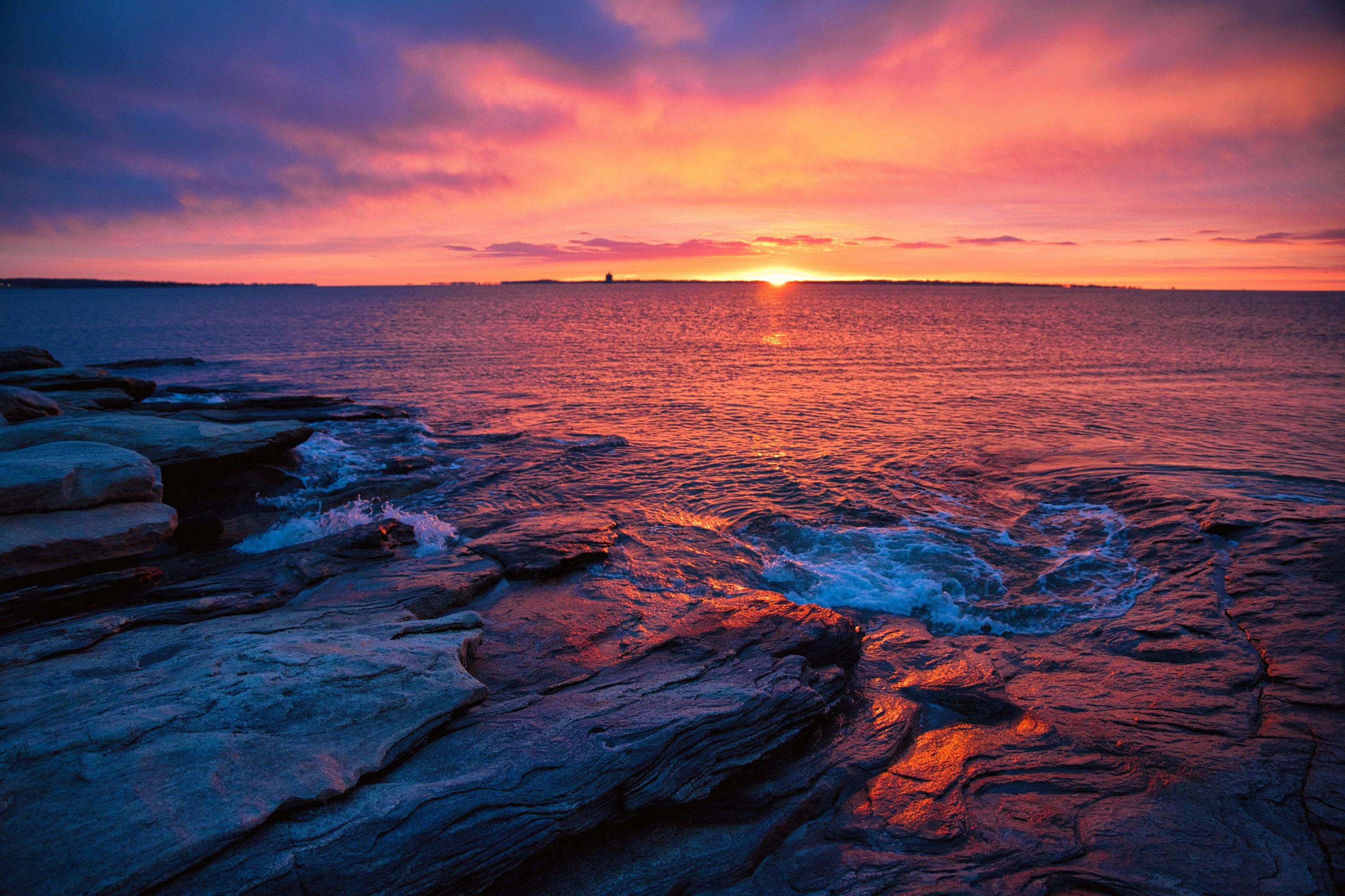 Sunrise Long Island Sound Etsy