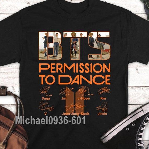 Permission To Dance Bangtan Boys Bts T Shirt Gift For Bts | Etsy