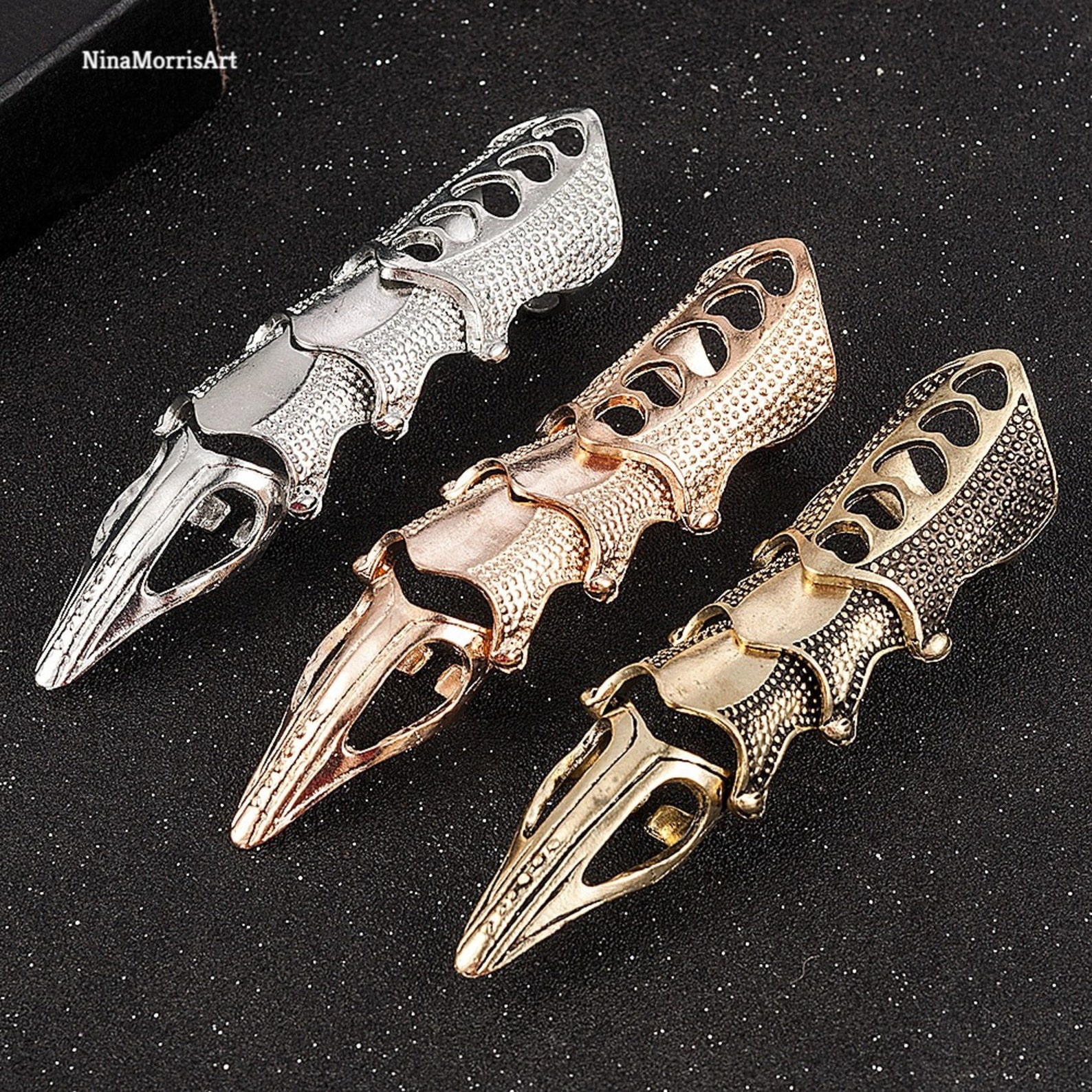 Armor Knuckle Ring Dragon Claw Ring Claw Rings Armor Claw Etsy