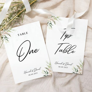 Tarjetas con números de mesa en color rosa ruborizado, números de mesa impresos, tarjetas con números de mesa para bodas, papelería para bodas, decoración de mesas para bodas, seda blanca de 5 x 7