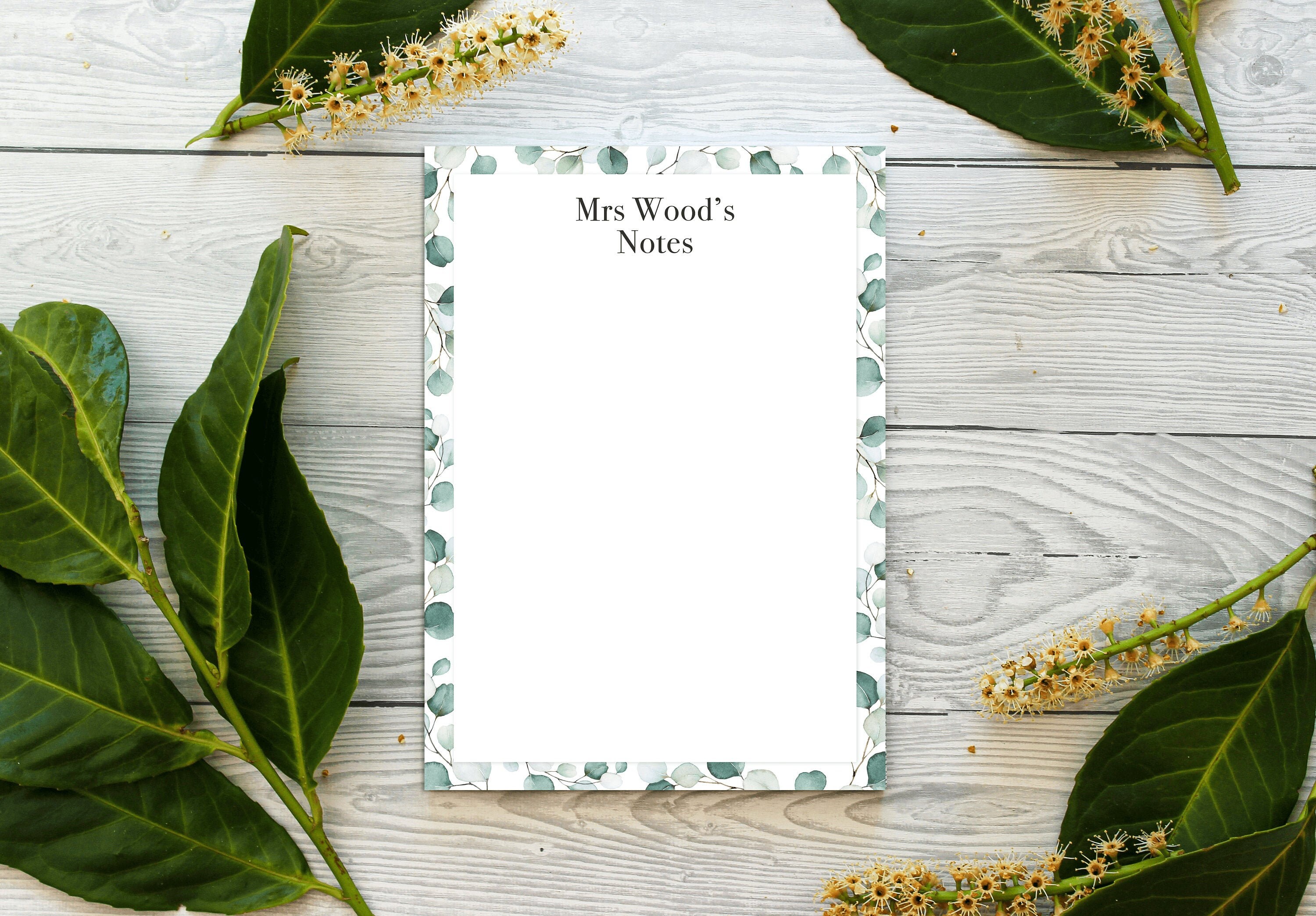 A5 Teacher's Notepad, Personalised Notepad, Teacher's Gift, P…