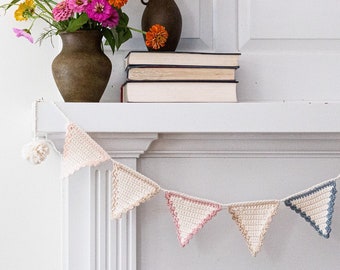 Crochet Banner, nursery banner, heirloom baby gift, baby banner,  crochet gift, first birthday banner, photo prop, handmade baby gift