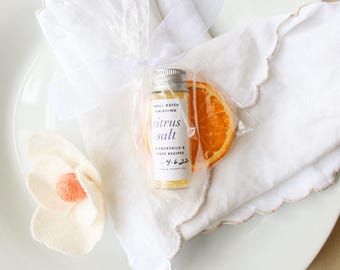 Mini Citrus Cocktail Rim Sugar or Salt: Shower Favor Gift Set