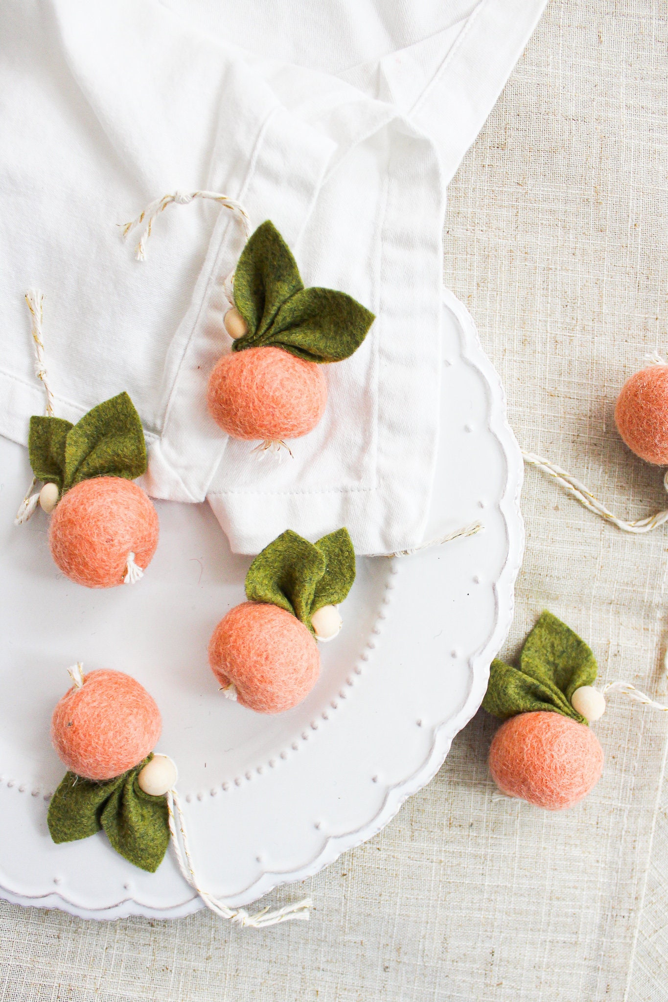 Peaches Ornaments Peach Pink Fruit Ornament Peach Baby - Etsy