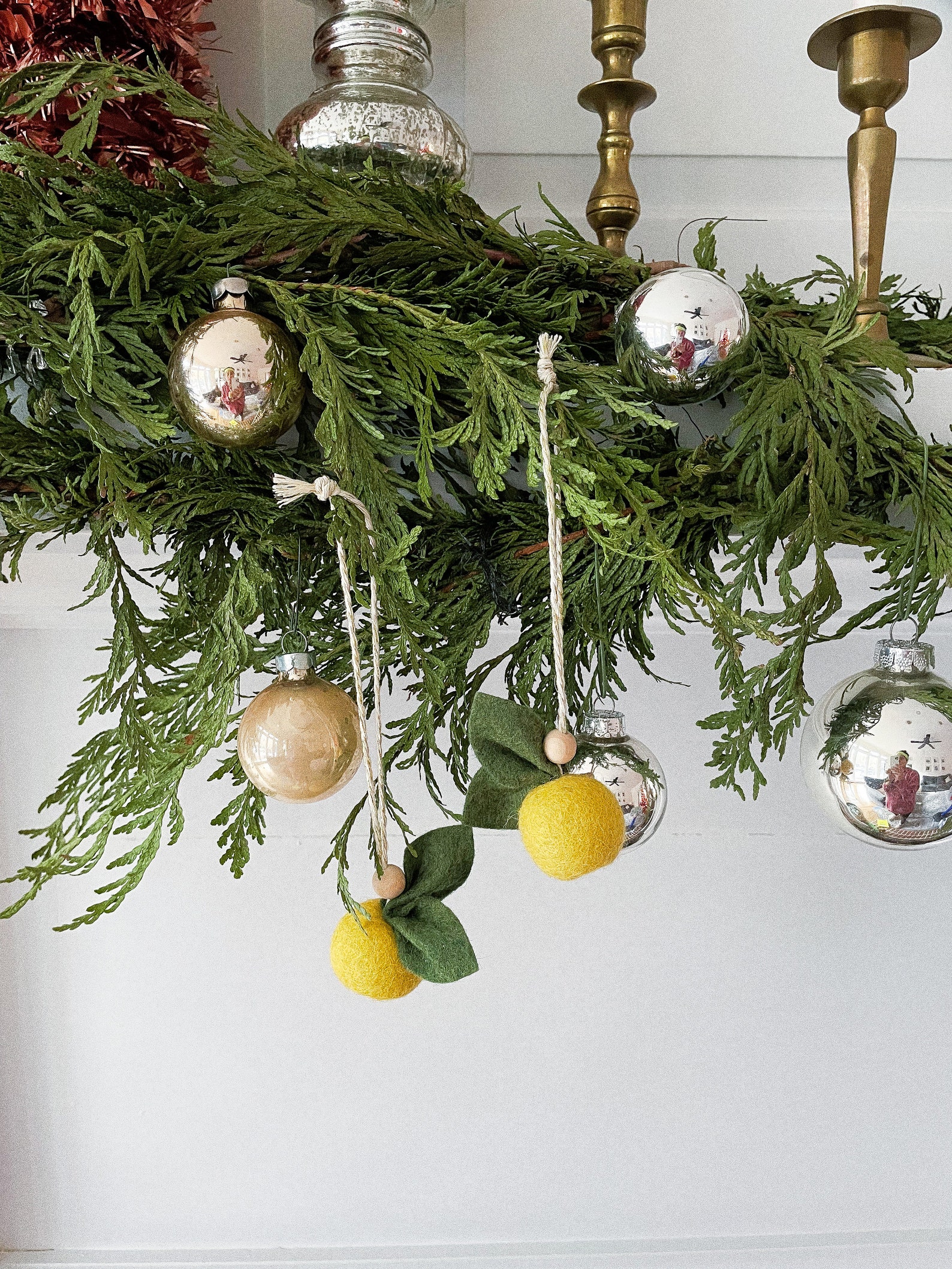 Lemon Christmas Ornaments Lemon Slice Citrus Wool Felt Etsy UK