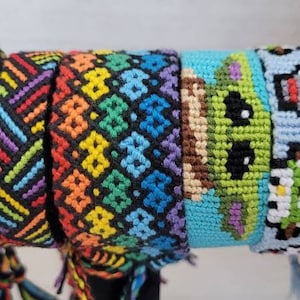 Adjustable bracelet,Handmade Friendship Bracelet, Aztec Style Bracelet, Woven Bracelet, Trendy, woven bracelet pack Cotton Bracelets,[C.12]