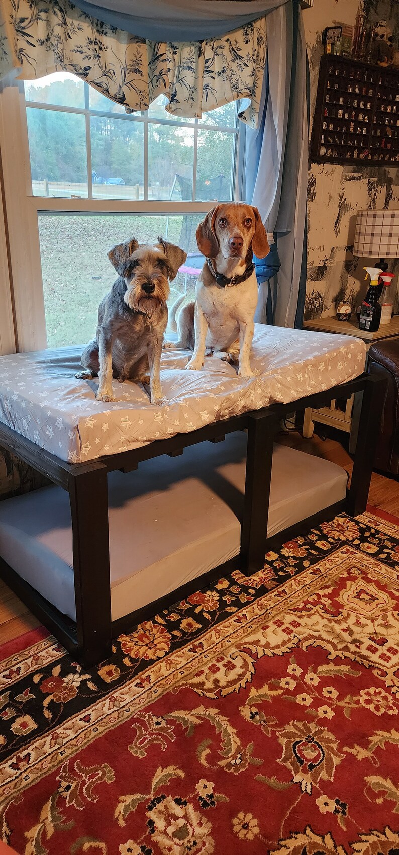 Farmhouse Double Decker Dog Bunk Bed Etsy