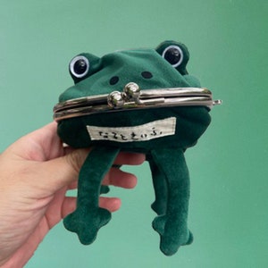 Cute Cartoon Animal Green Frog Coin Purse Coin Or Key Holder Wallet Money  Bag