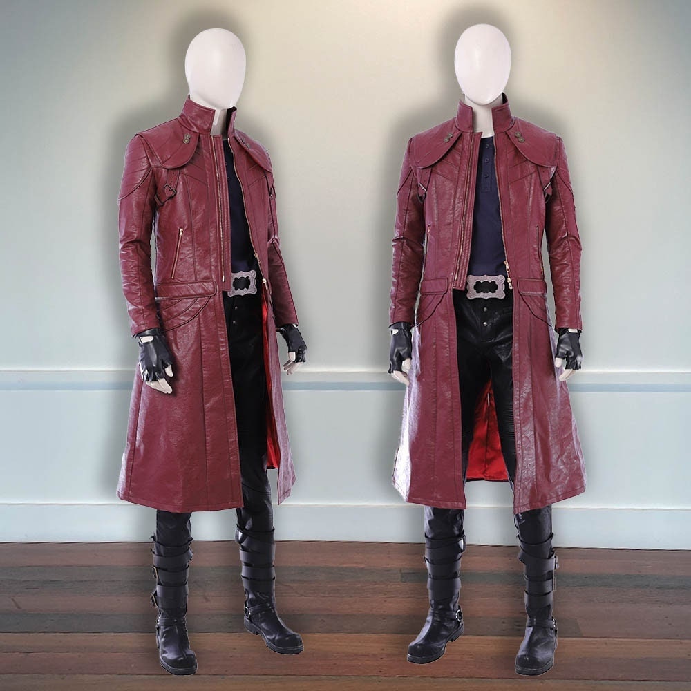 Game Devil May Cry 5 DMC5 Dante Cosplay Costume Full Set Custom Made for  Halloween Carnival