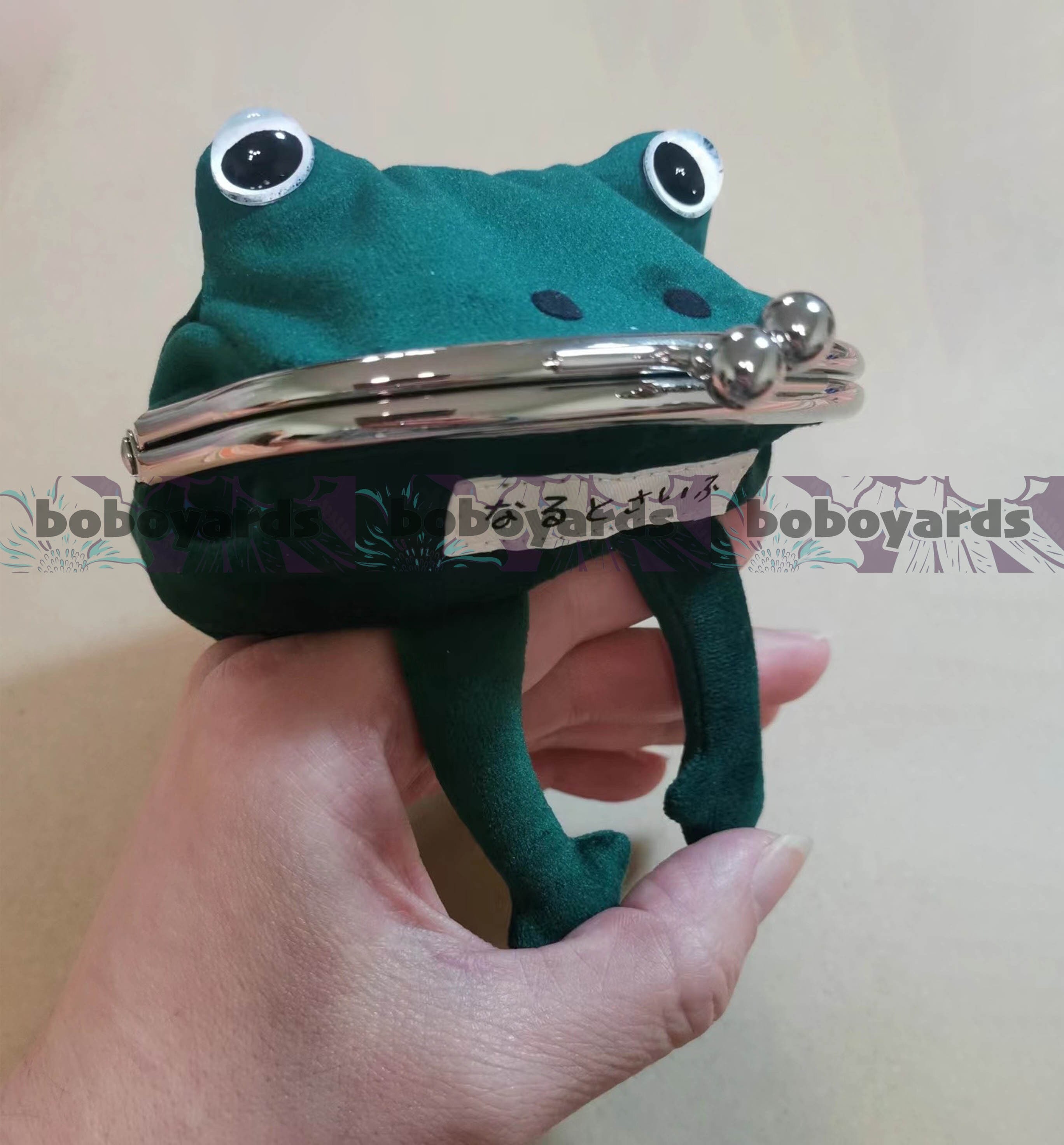 Anime Frog Wallet Coin Purse Keychain Cute Plush Frog Cartoon Cosplay Purse  For Women Bag Accessories