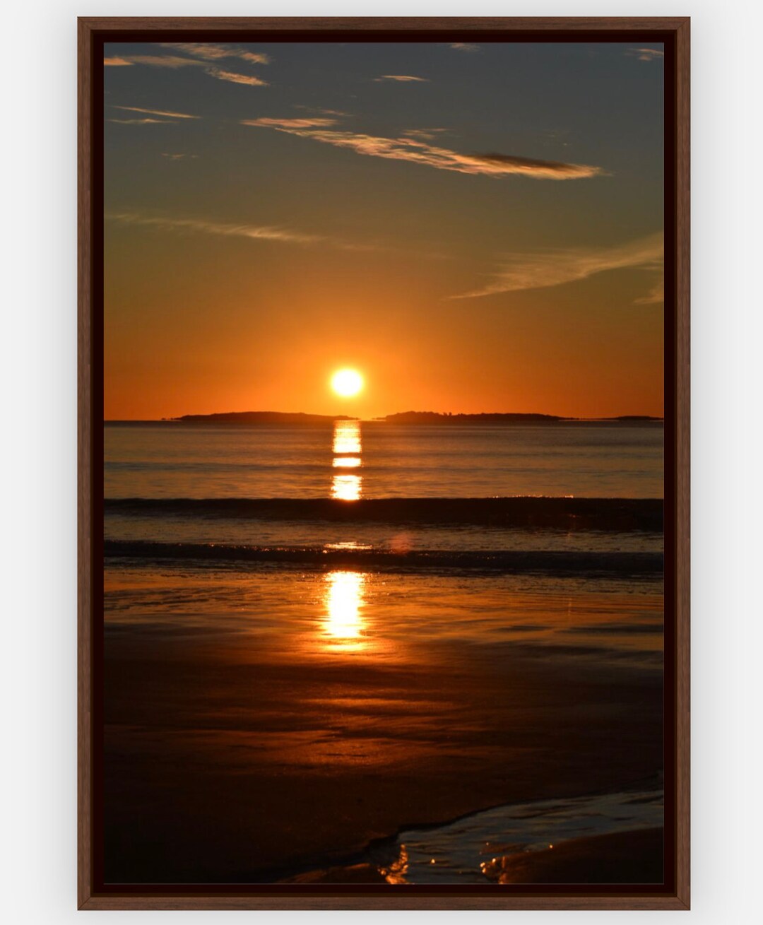 Sunrise Beach Window Scenery Wall Art main image 0