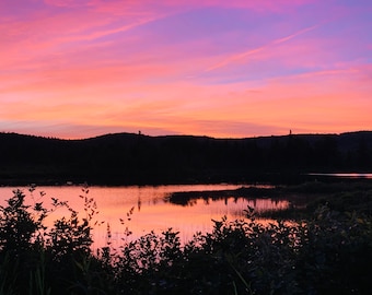 Cotton Candy Sunrise- Digital Download- Sunrise Photography- Mirror Photography- Printable Download- Landscape Photography