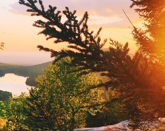 Peek-A-Boo Sunset- Vermont Photography- Nature Photography- Digital Download Photography- Vermont Views- Mountain Photography