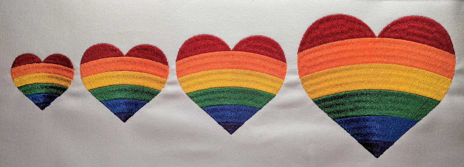 Rainbow heart embroidery design files lgbt gay pride heart  etsy Rainbow heart embroidery design files lgbt gay pride heart  etsy