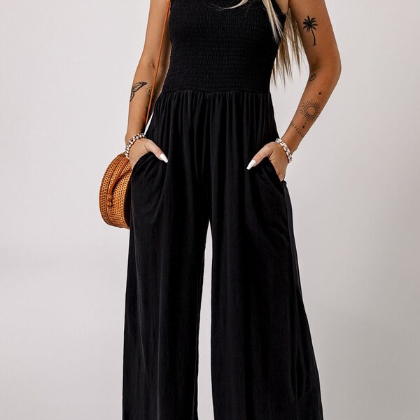 Wide Leg Jumpsuit - Etsy