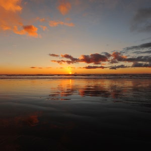 The reflective sunset | Ocean sunset | Pacific ocean sunset | Pacific sunset | Washington State sunset | Washington sunset |