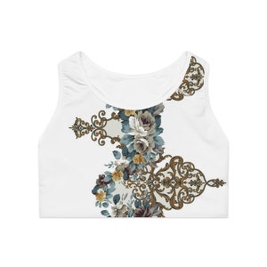 Oriental Design Sports Bra - Dance - Fitness Top