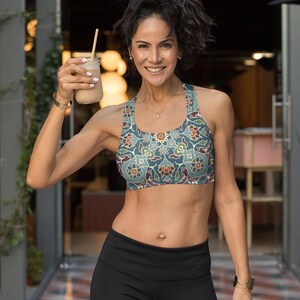 Seamless Oriental Design Yoga Bra