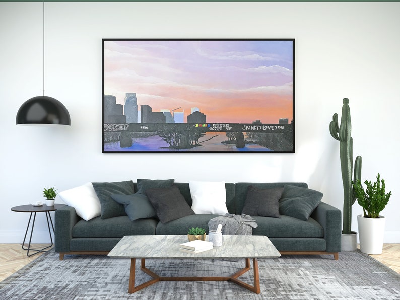 Austin Skyline Print - Etsy