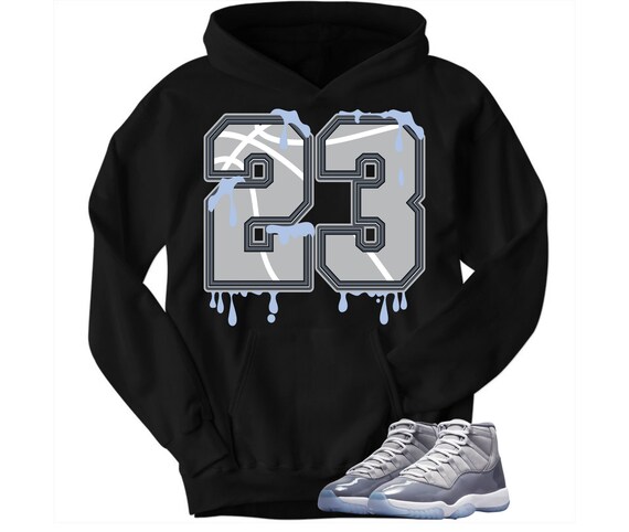 Jordan 11 Sudadera con capucha Cool Grey 23 Jordan Drip Retro | Etsy España