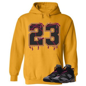 Jordan 6 Burdeos Sudadera con capucha Jordan 23 Goteo | Etsy México