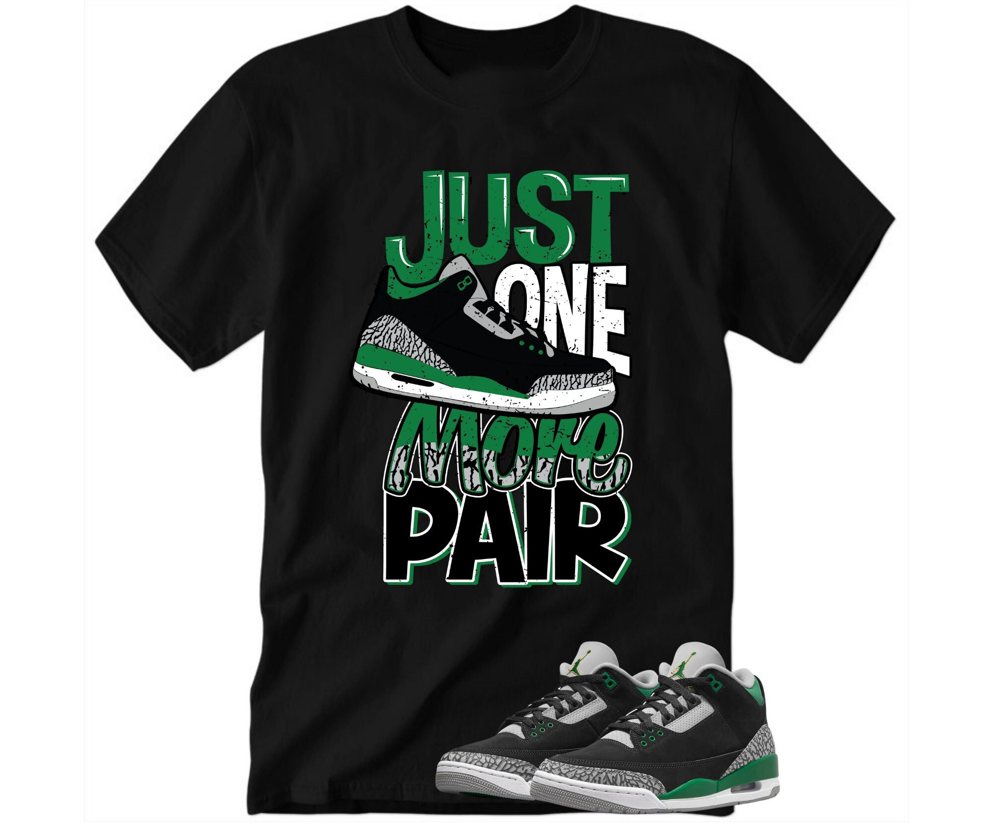 Jordan Pine Green 3 Shirt One More Pair