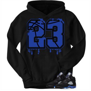 Racer Blue Jordan 5 Hoodie Sudadera con capucha para combinar | Etsy México