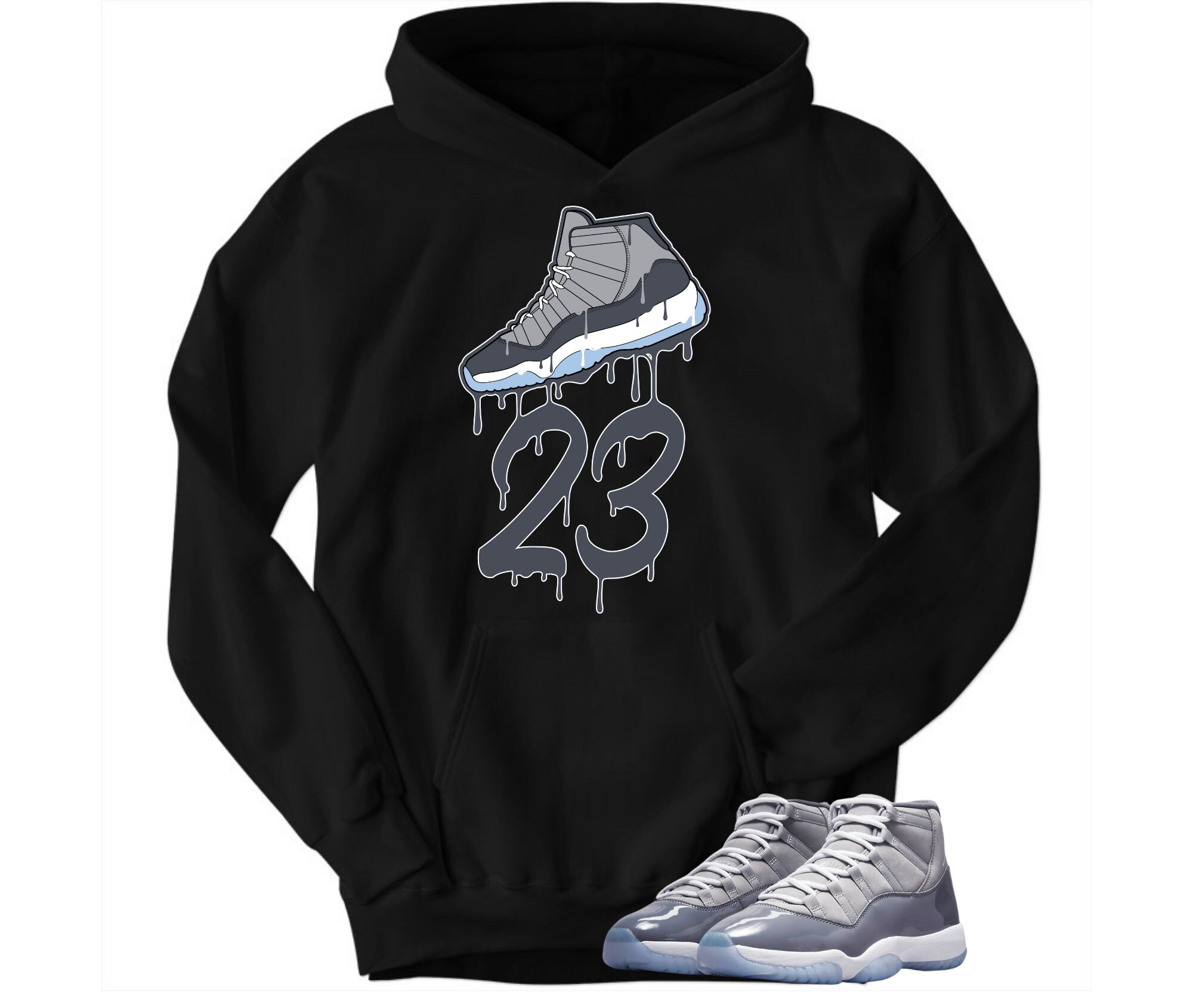 jordan 11 cool grey hoodie