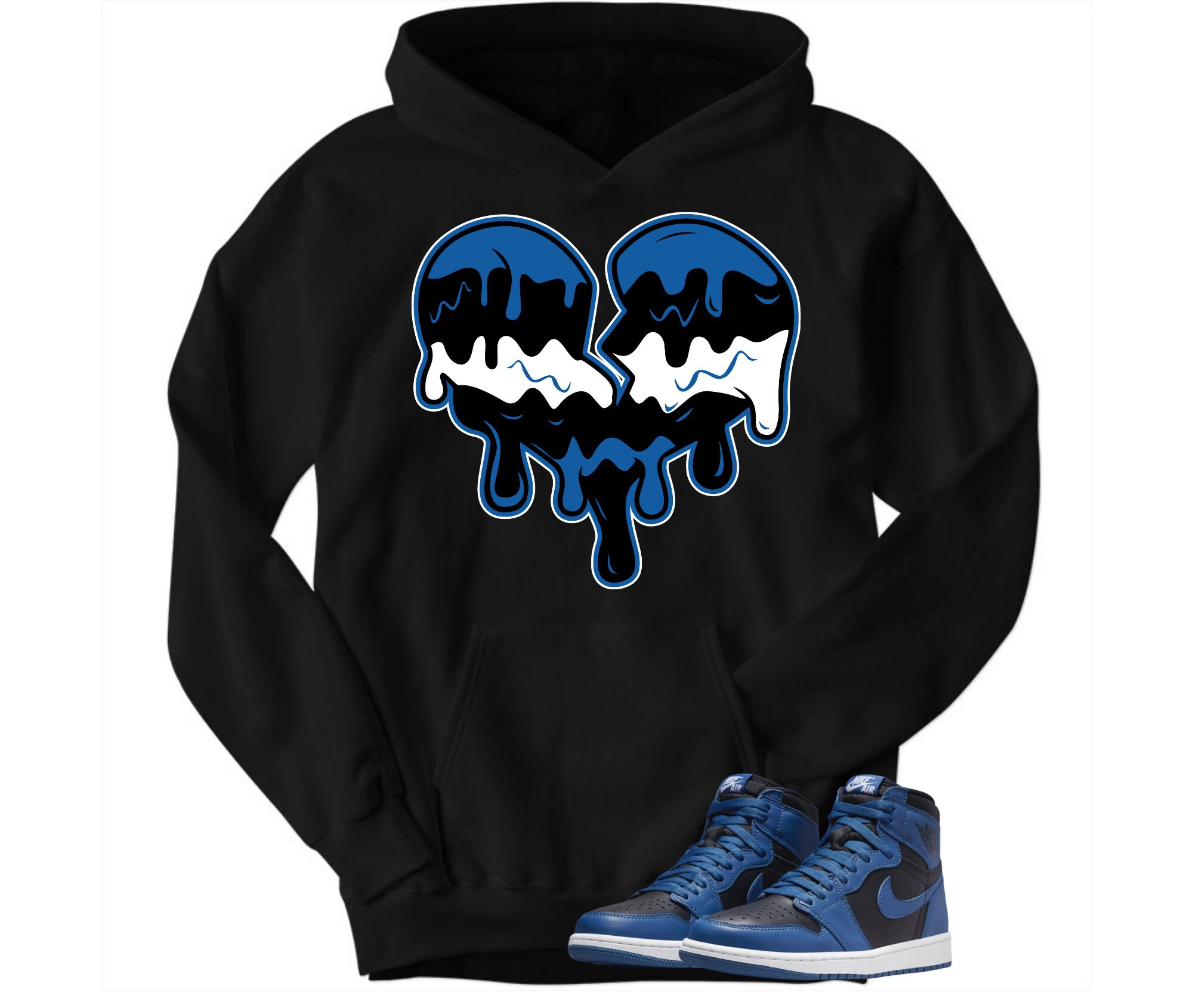 black and blue hoodie