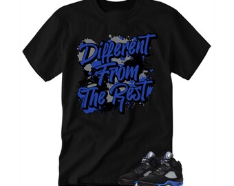 blue and black jordan shirts