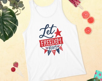 4th of July Tank Top Women, Fourth of July Tee, 4th Of July Freedom Tank Top, 4th July Shirt, Independence Day Shirt