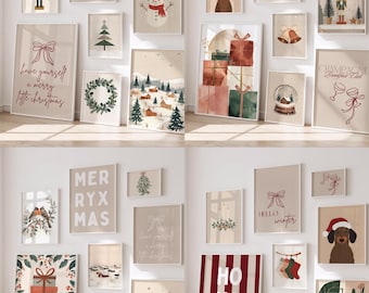 80+ CHRISTMAS BUNDLE | Digital Download Wall Art A0 | Cozy Winter Printable Decor | Mood & Vision Board Aesthetic Christmas Posters XMAS