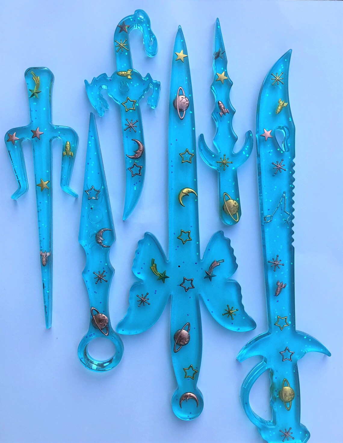 Galaxy Dagger/Knife Epoxy Set Etsy