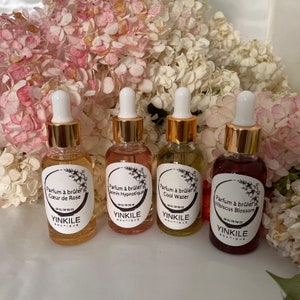 Rose Heart Perfume Oil to Burn, Essential Oil Perfume Burner 30 ml