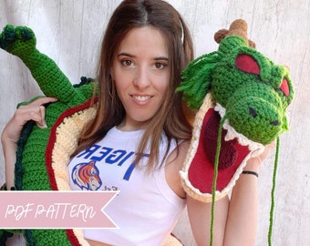 Shenron Dragon XXL Crochet Pattern *PDF File ONLY* Spanish / Catalan / English